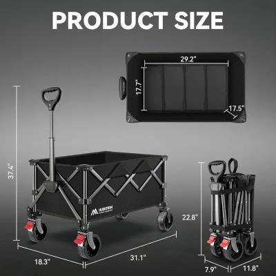 wholesale quality foldable wagon cart 220lbs